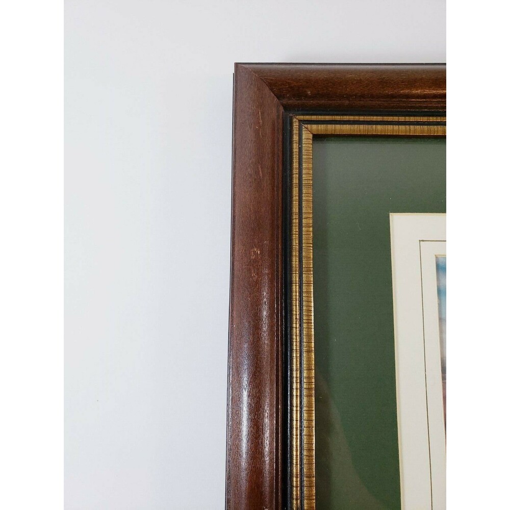 Sunset Irish Coastline Framed Picture Signed by Philip Gray Dark Wood Frame - Picture 4 of 12